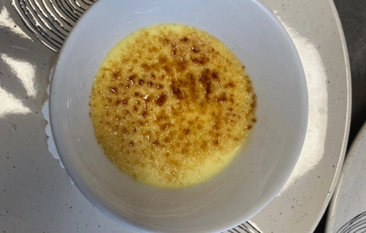 Crema caramellata con zucchero di canna  Dimitria Ristorante